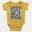 Straight Outta High Court Short Sleeve Baby Onesie in Yellow Color